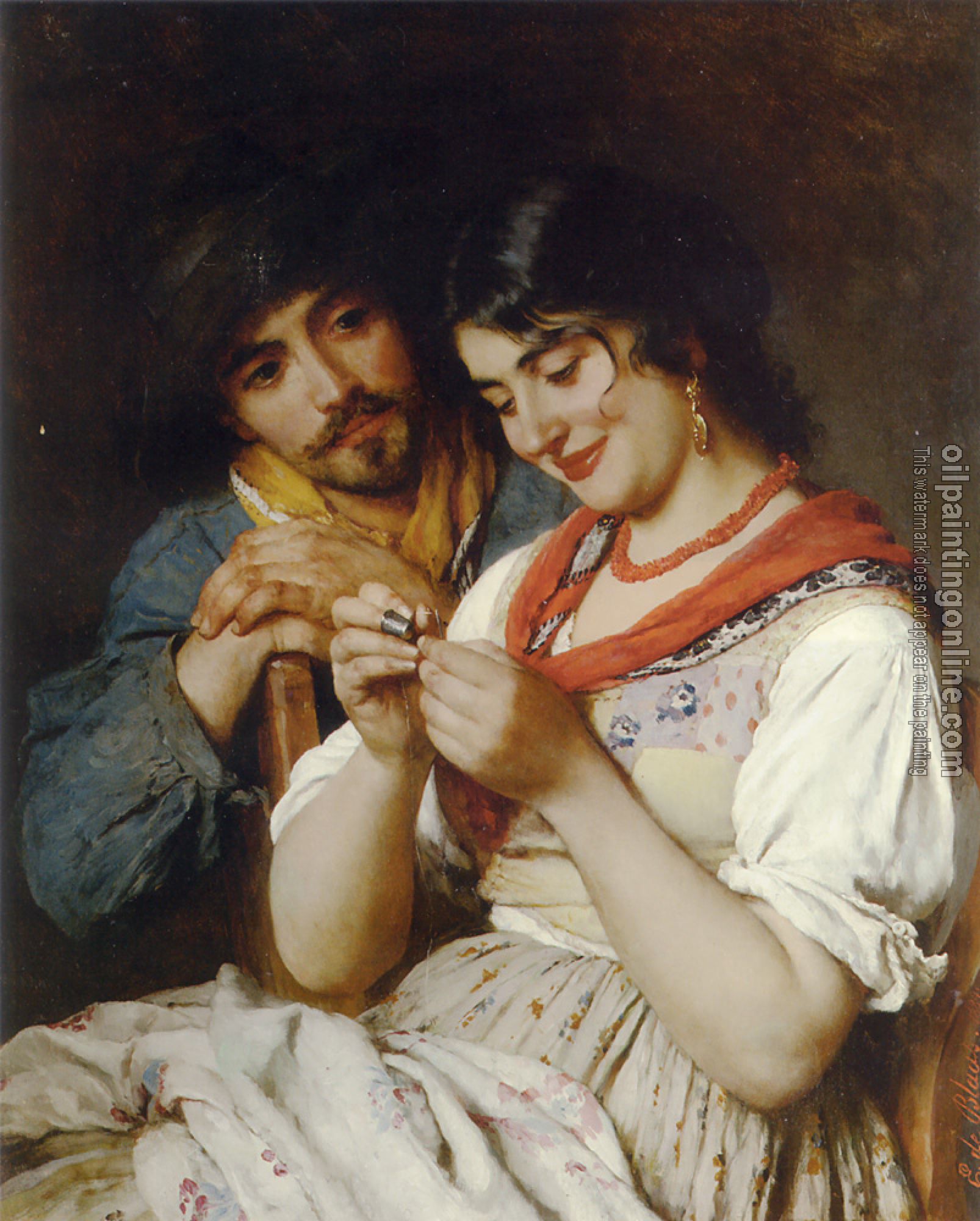 Eugene de Blaas - The Seamstress